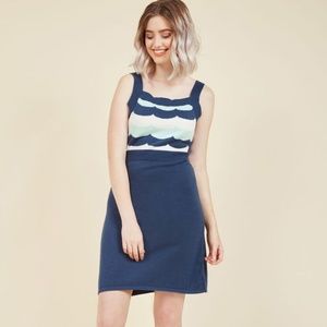 ModCloth • Retro Recognition Knit Dress NWOT
